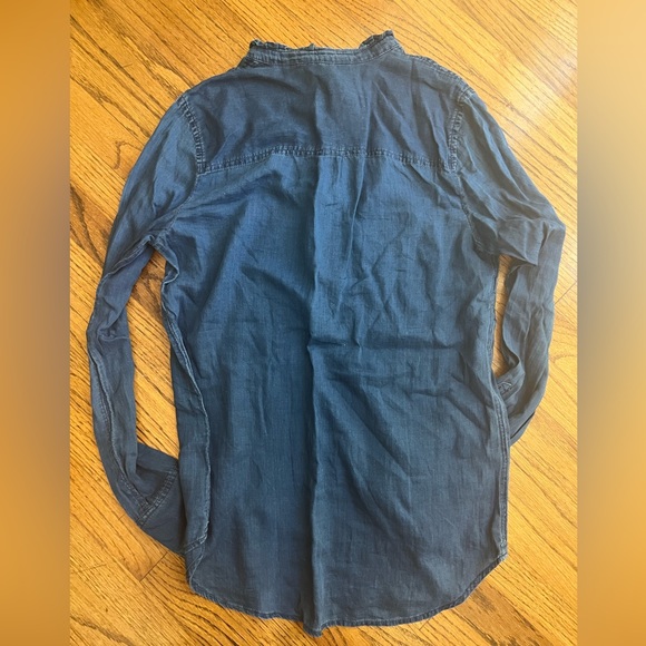 J Crew indigo popover blouse size 4T - Picture 3 of 3